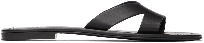 Kenzo Black Opanka Flat Sandals