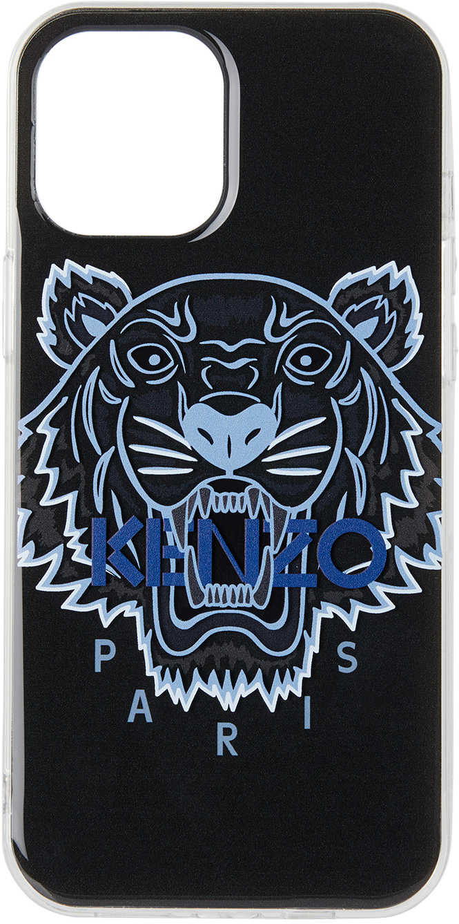 Kenzo 黑色tiger Iphone 12 Pro Max 手机壳 Ssense