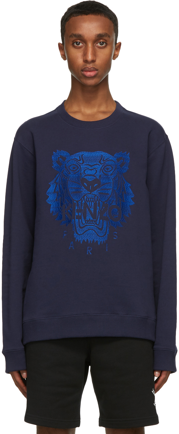 navy blue kenzo sweatshirt