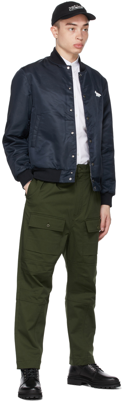 Maison Kitsuné Patched Pockets 2 Pleats カーゴ パンツ