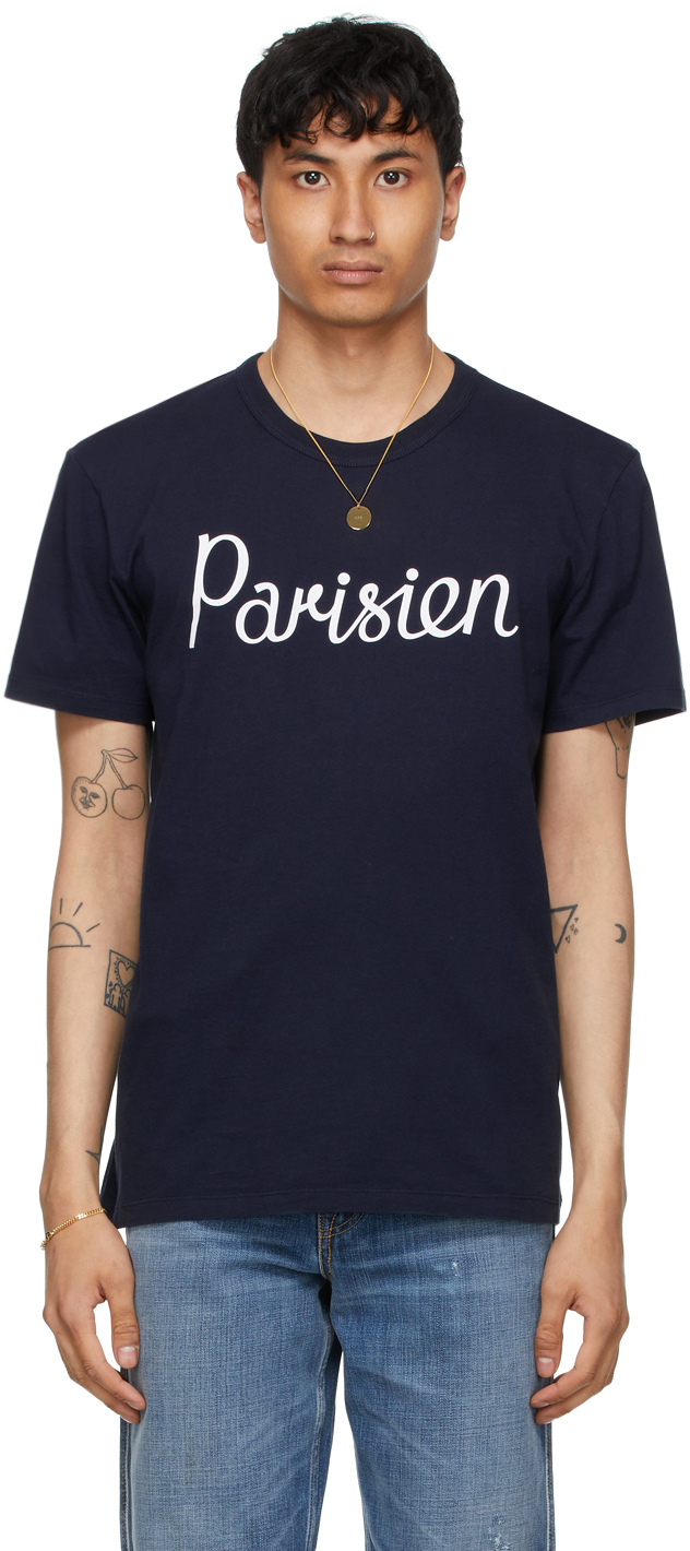 Maison Kitsuné Handwriting Cotton-jersey T-Shirt - XL