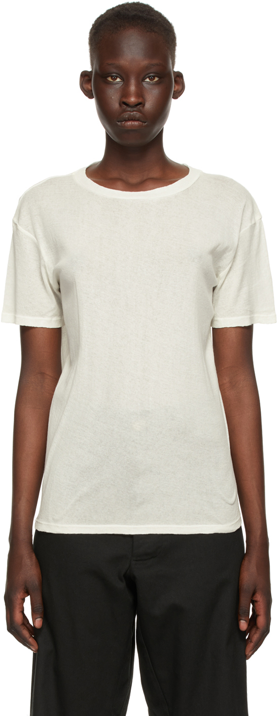 Rika Studios Off-white Karla T-shirt In Cream