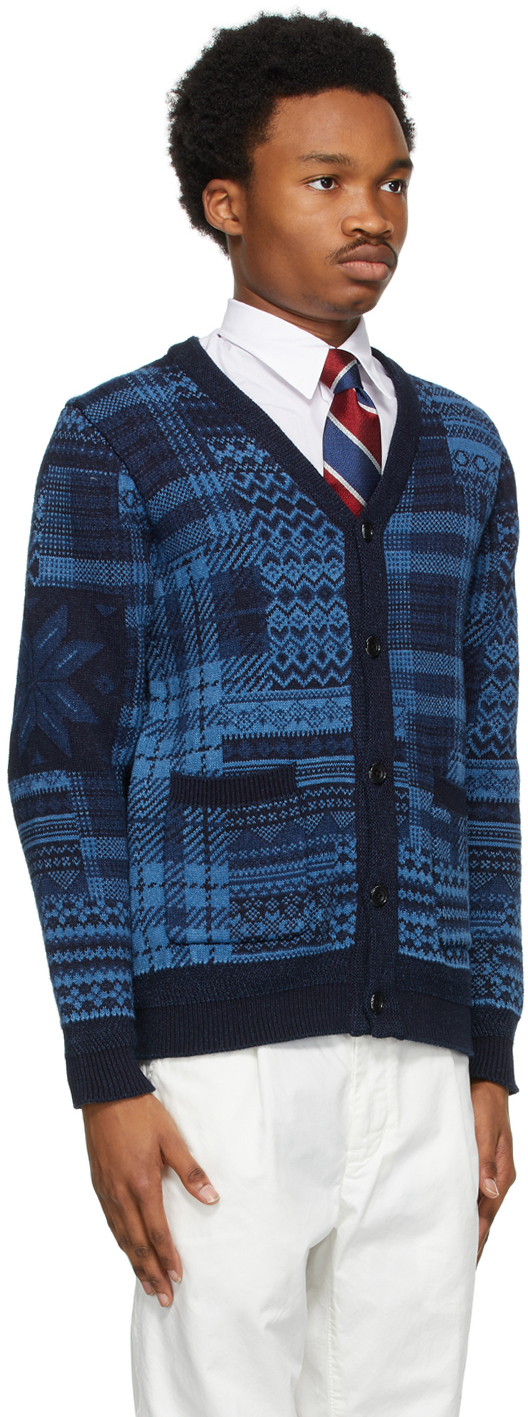beams plus patchwork cardigan
