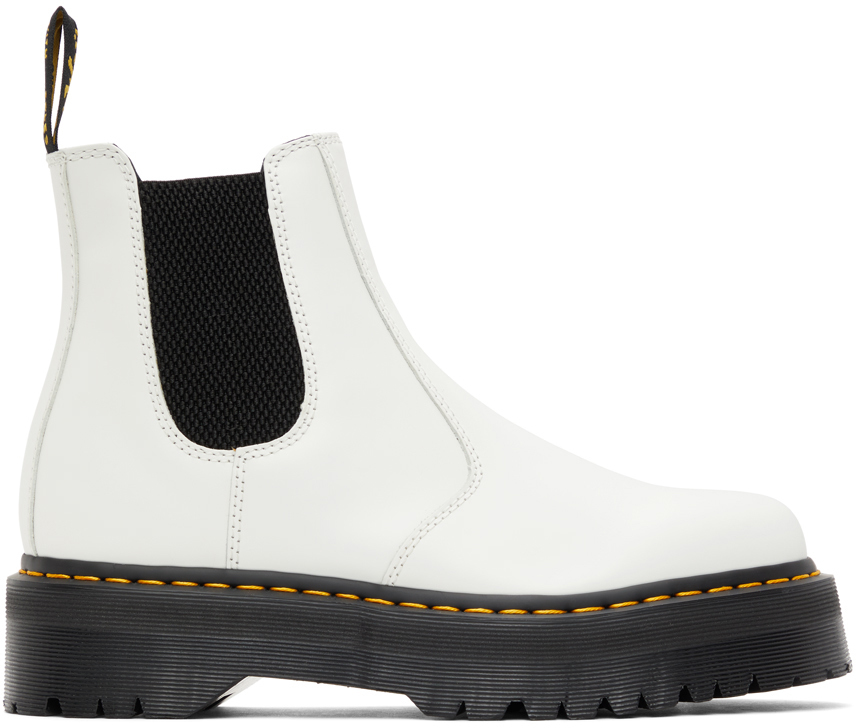 doc martens plateforme blanche