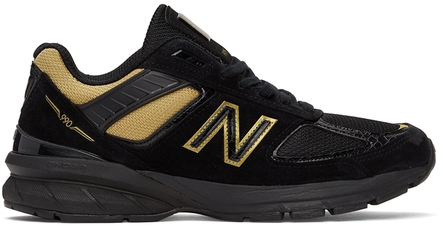 New Balance Baskets Made In US 990BH5 noir et doré - M990BH5