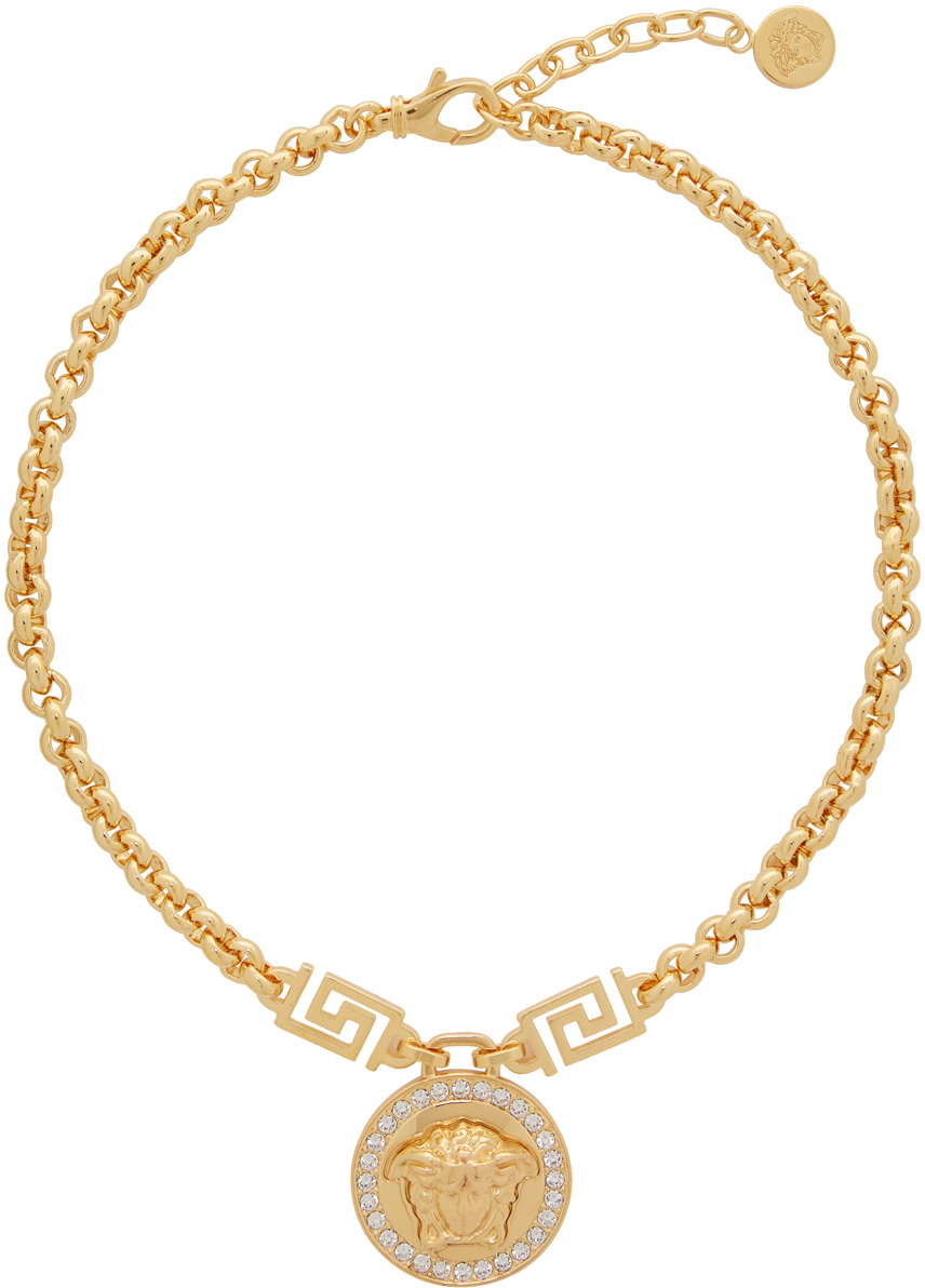 Gold Icon Medusa Necklace by Versace 