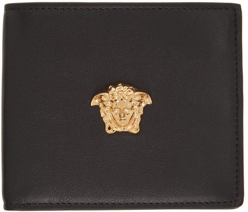 Versace Black 'La Medusa' Bifold Wallet | Smart Closet