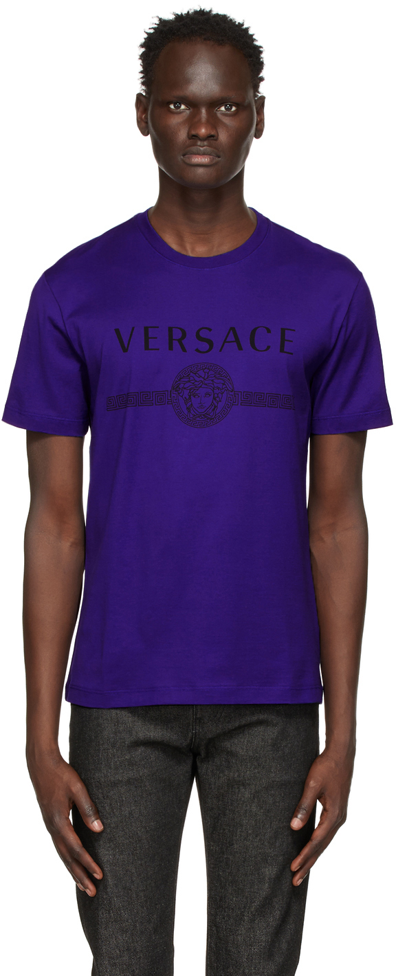 Versace Blue Medusa Logo T-Shirt