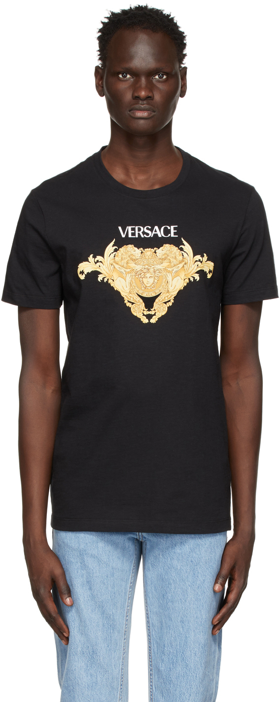 Versace: Black Medusa Graphic T-Shirt | SSENSE