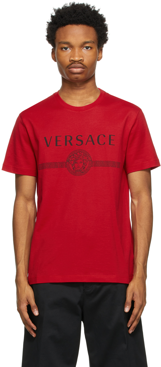 versace red medusa t shirt