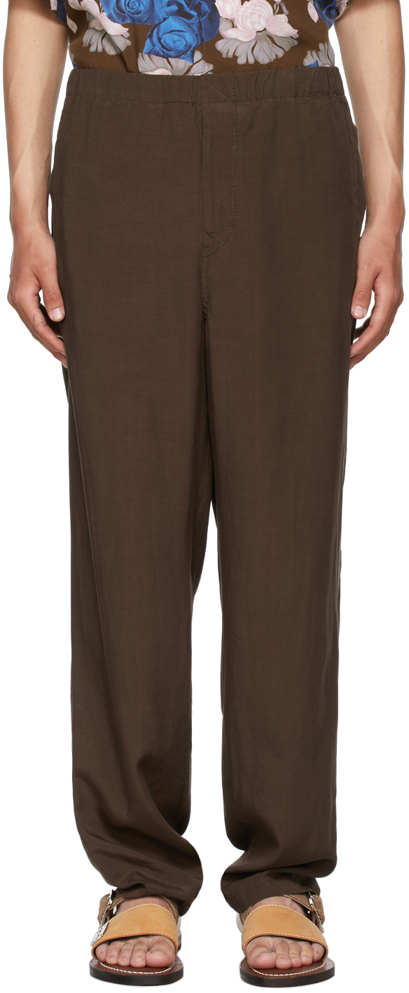 Undercover Brown Rayon Trousers