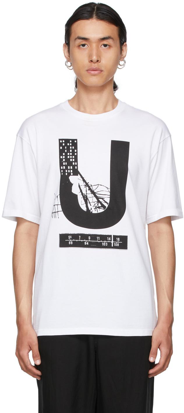 UNDERCOVER: White 'U' T-Shirt | SSENSE Canada