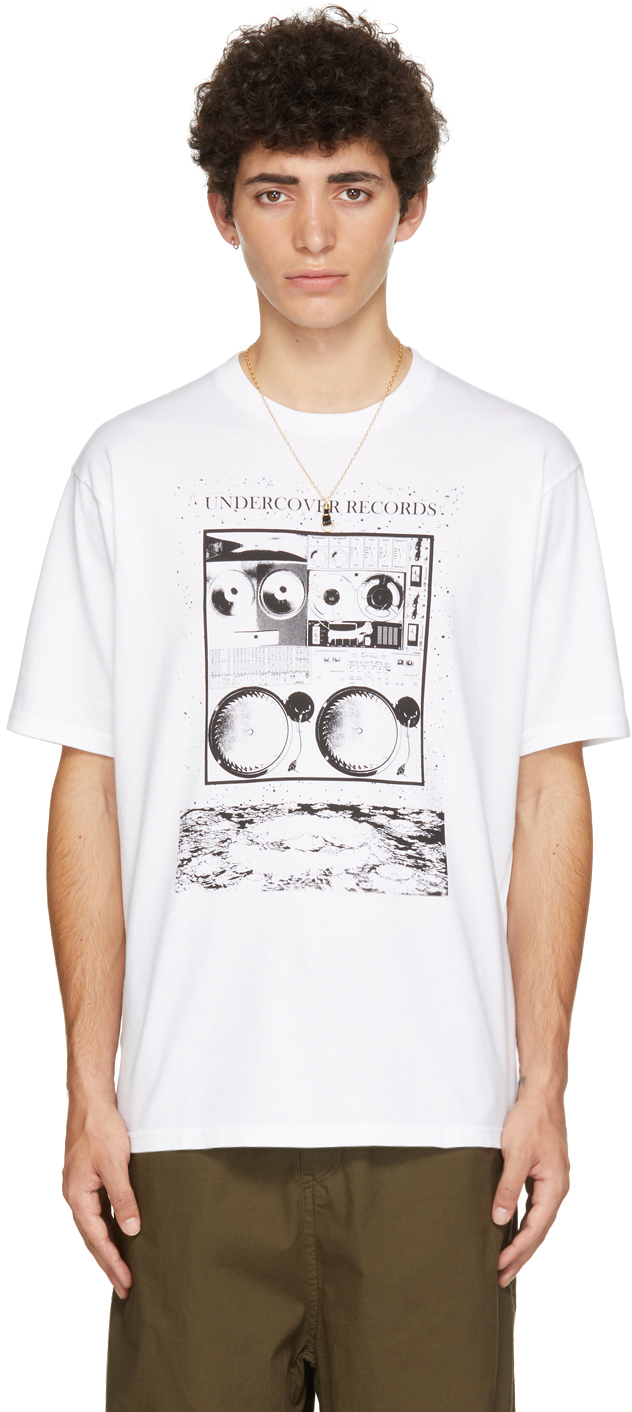 Undercover White 'Undercover Records' T-Shirt | Smart Closet