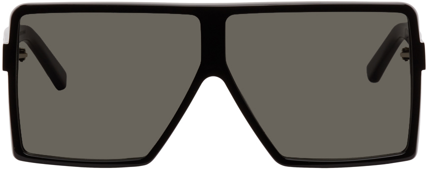 Saint Laurent Black Sl 183 Betty Square Sunglasses In 001 Black