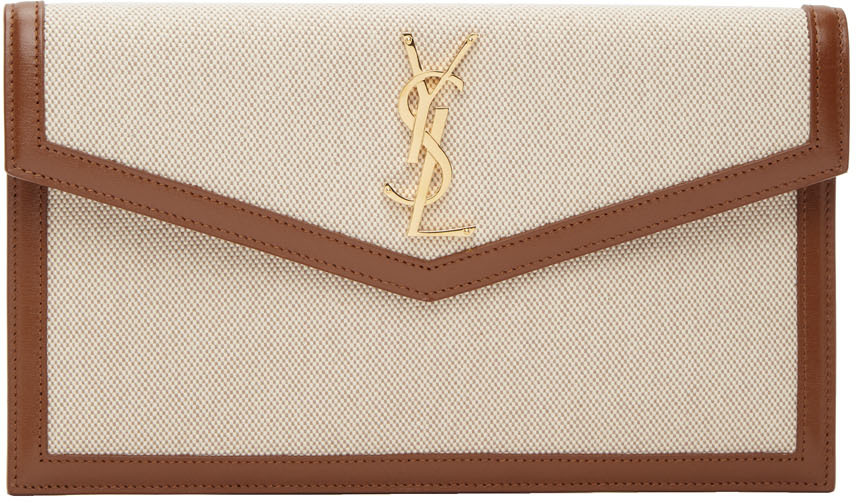 ysl uptown canvas clutch