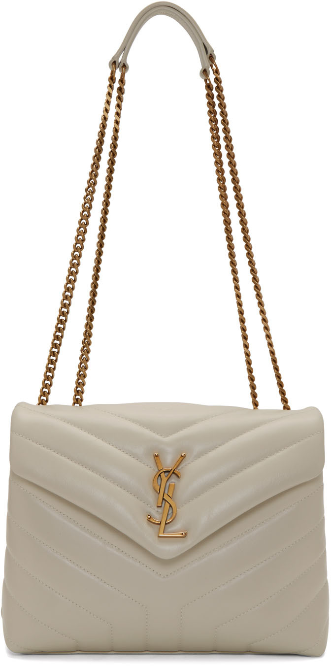 ysl white loulou bag