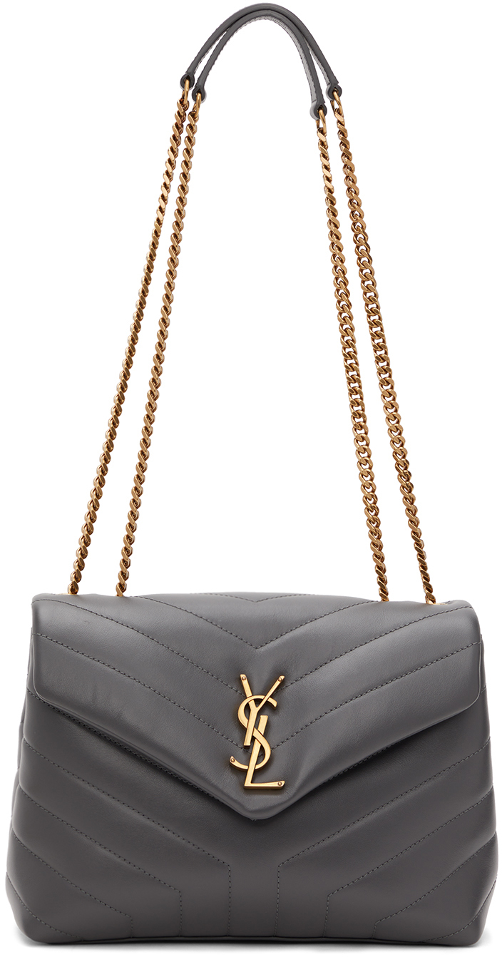 ysl loulou bag grey small