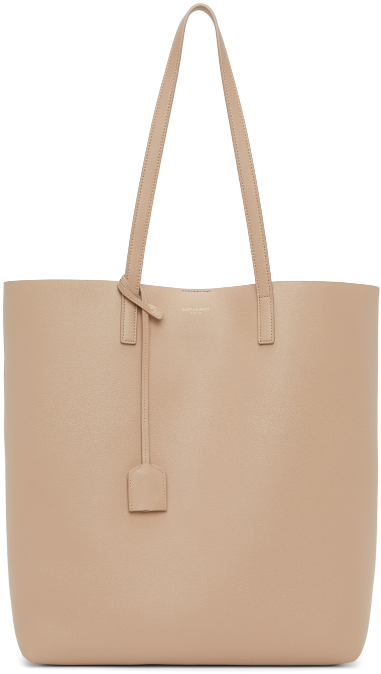Saint Laurent Beige North/South Shopping Tote