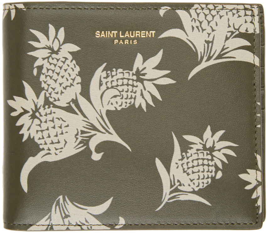 saint laurent pineapple wallet