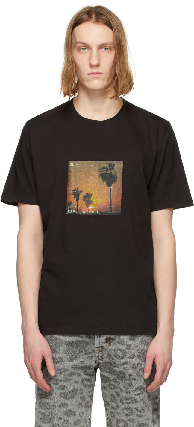 80/20クロス SAINT LAURENT サンローラン VHS Sunset Tシャツ - T