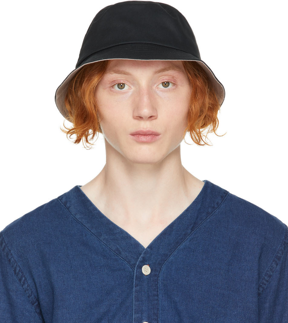 PS by Paul Smith Black 'PS' Bucket Hat 
