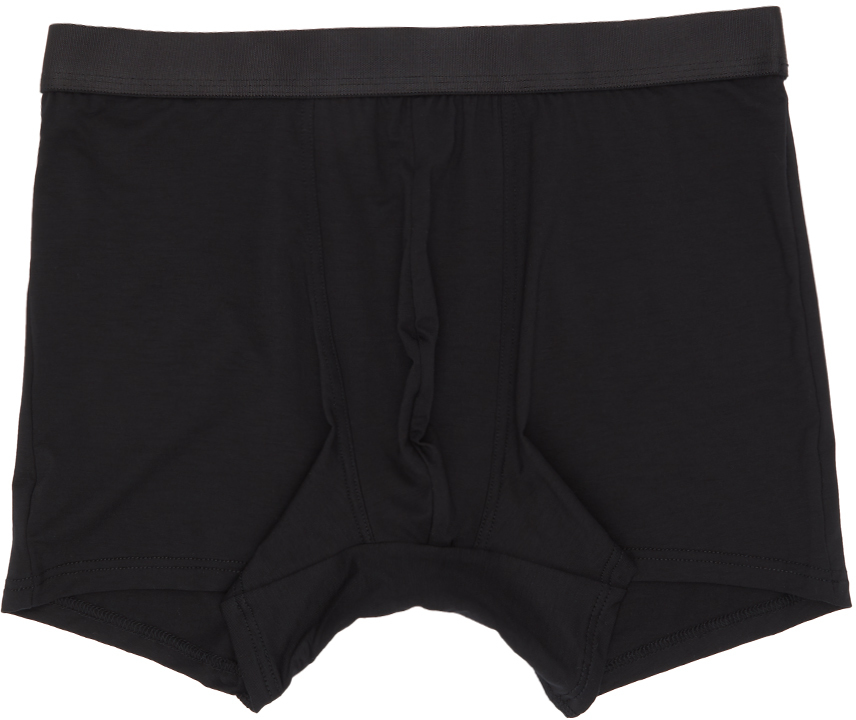 CDLP: Three-Pack Black Logo Boxer Briefs | SSENSE