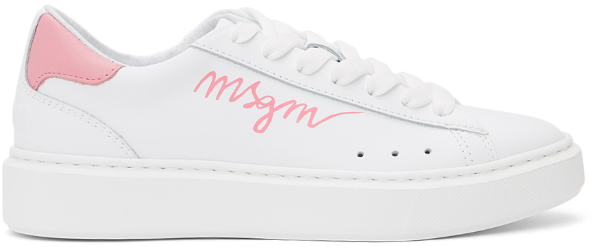Ssense Donna Scarpe Sneakers Sneakers chunky White & Pink Minimal Chunky Sole Sneakers 