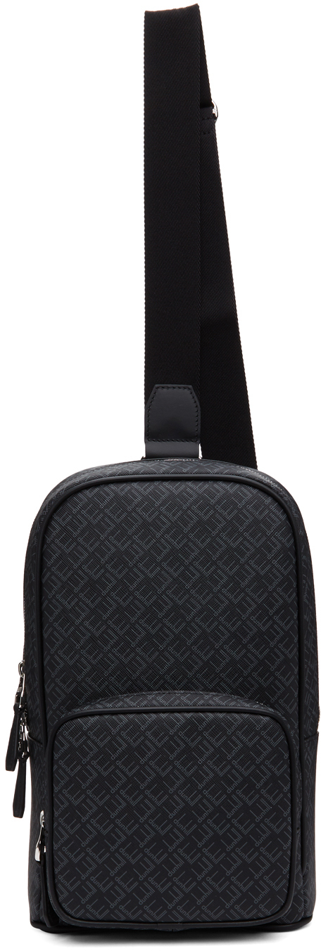 Dunhill Black Signature Sling Backpack 211443M171044