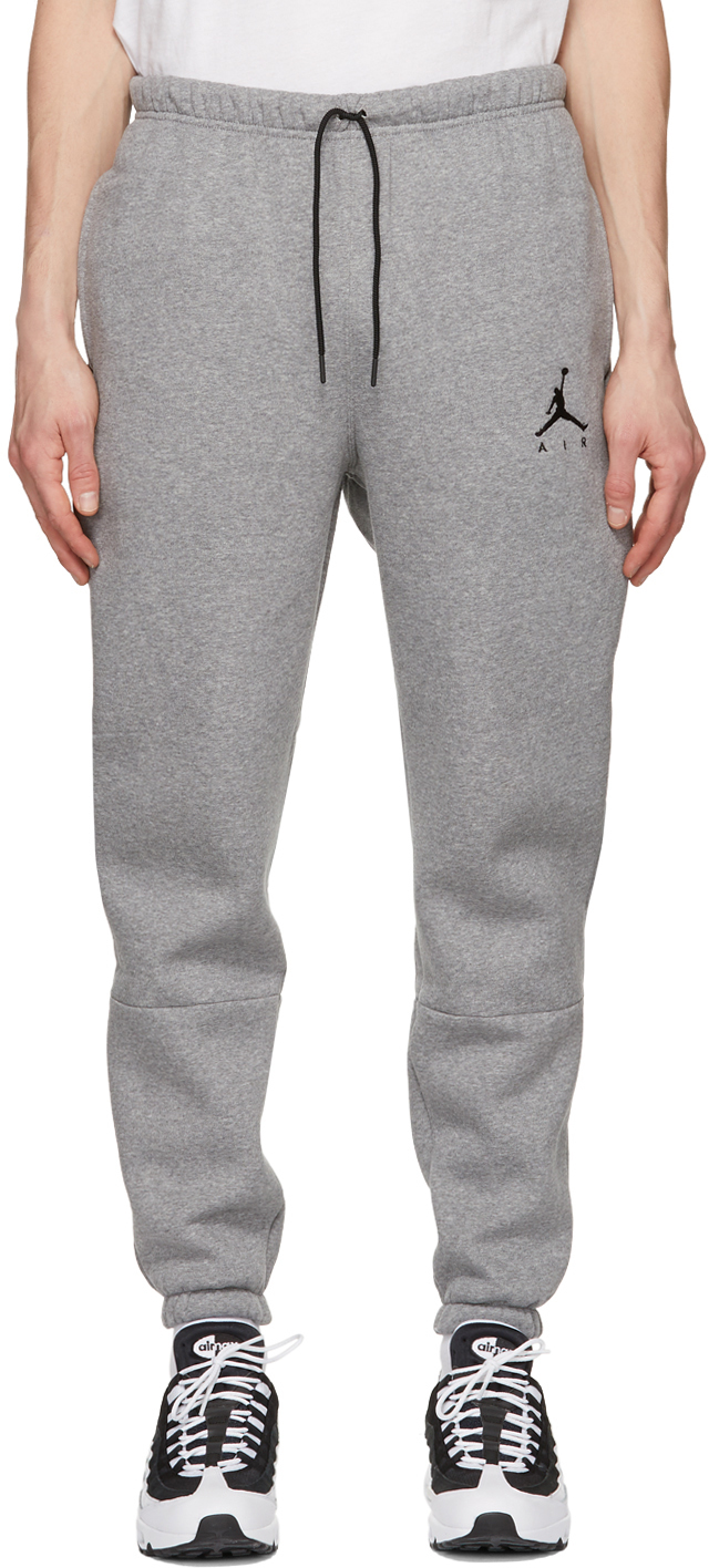 Grey Fleece Jumpman Air Sweatpants by 