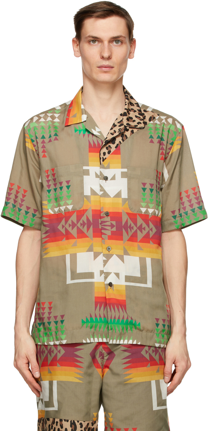 sacai 21SS Archive Print半袖シャツ 21ss sacai Archive Print Mix Shirt 3