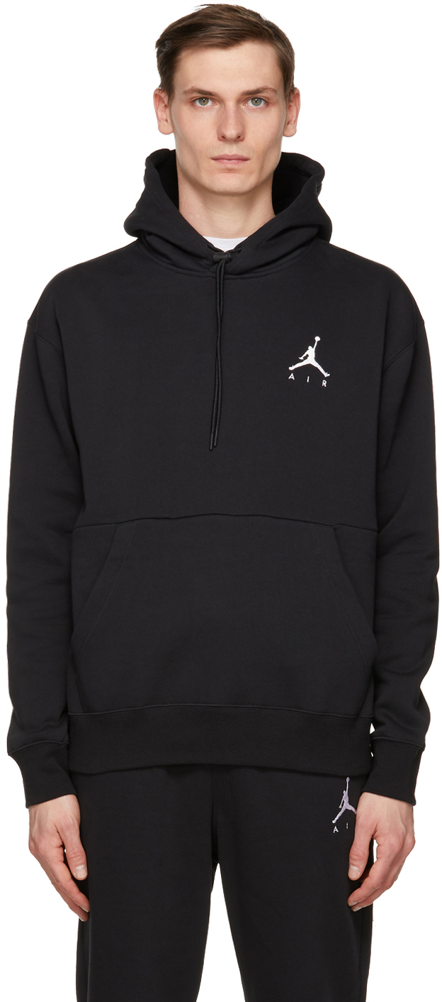 Nike Jordan: Black Fleece Jumpman Air Hoodie | SSENSE