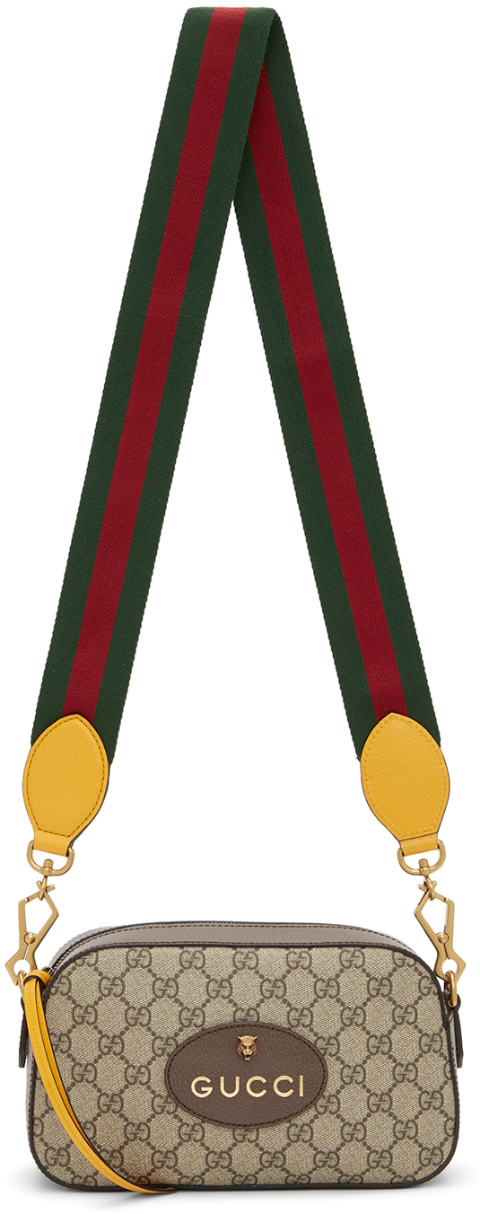 Gucci Beige Neo Vintage GG Messenger Bag SSENSE