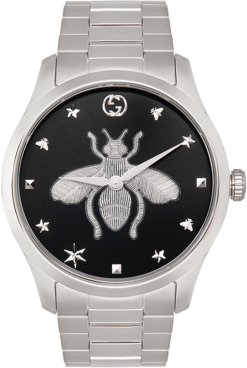 Gucci Silver Bee G-Timeless Watch