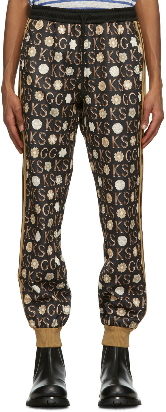 gucci print sweatpants