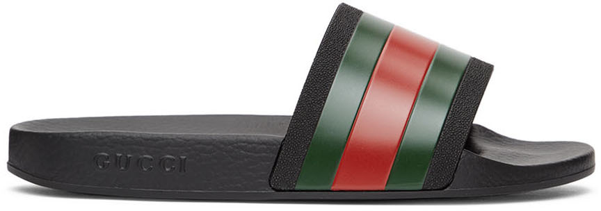 gucci black pursuit slides