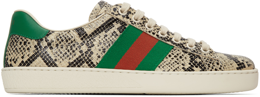 gucci sneakers python