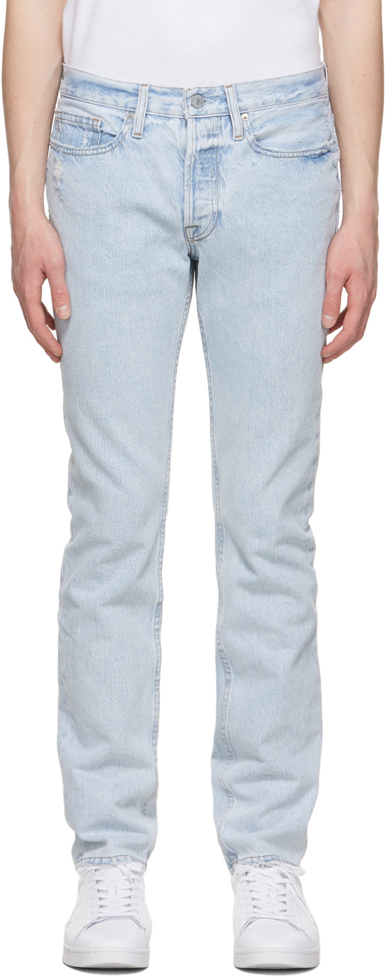 FRAME Blue Slim Heritage Jeans SSENSE