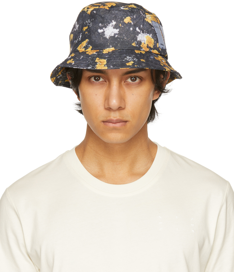 MCQ: Grey & Yellow Ripstop Bucket Hat | SSENSE Canada