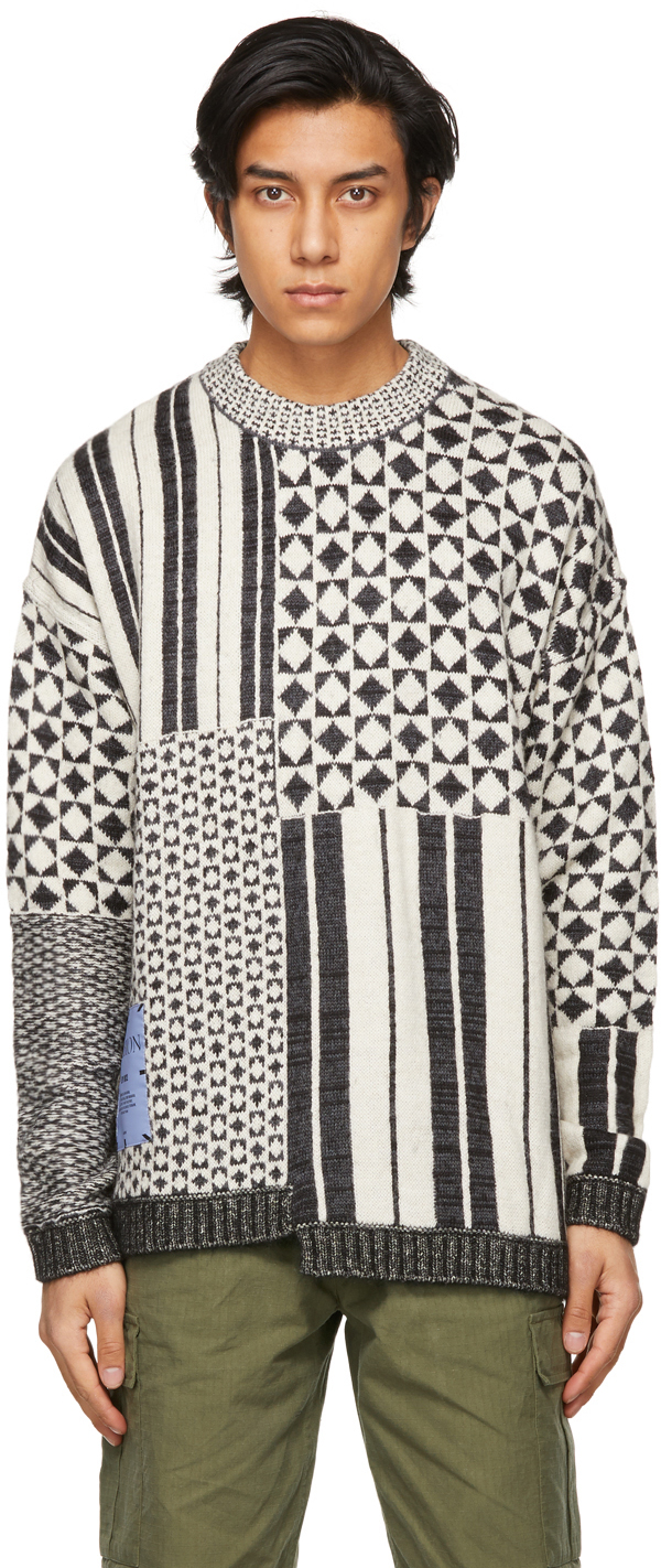 MCQ Reversible White & Black AL-4 Sweater