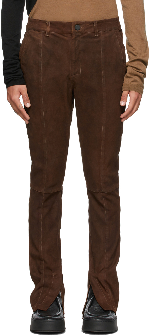Details 80+ mens brown suede pants latest in.eteachers