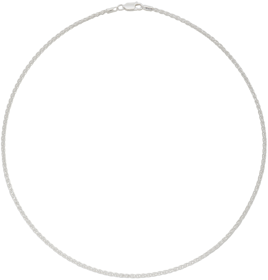 Hatton Labs Silver Rope Chain Necklace SSENSE Canada