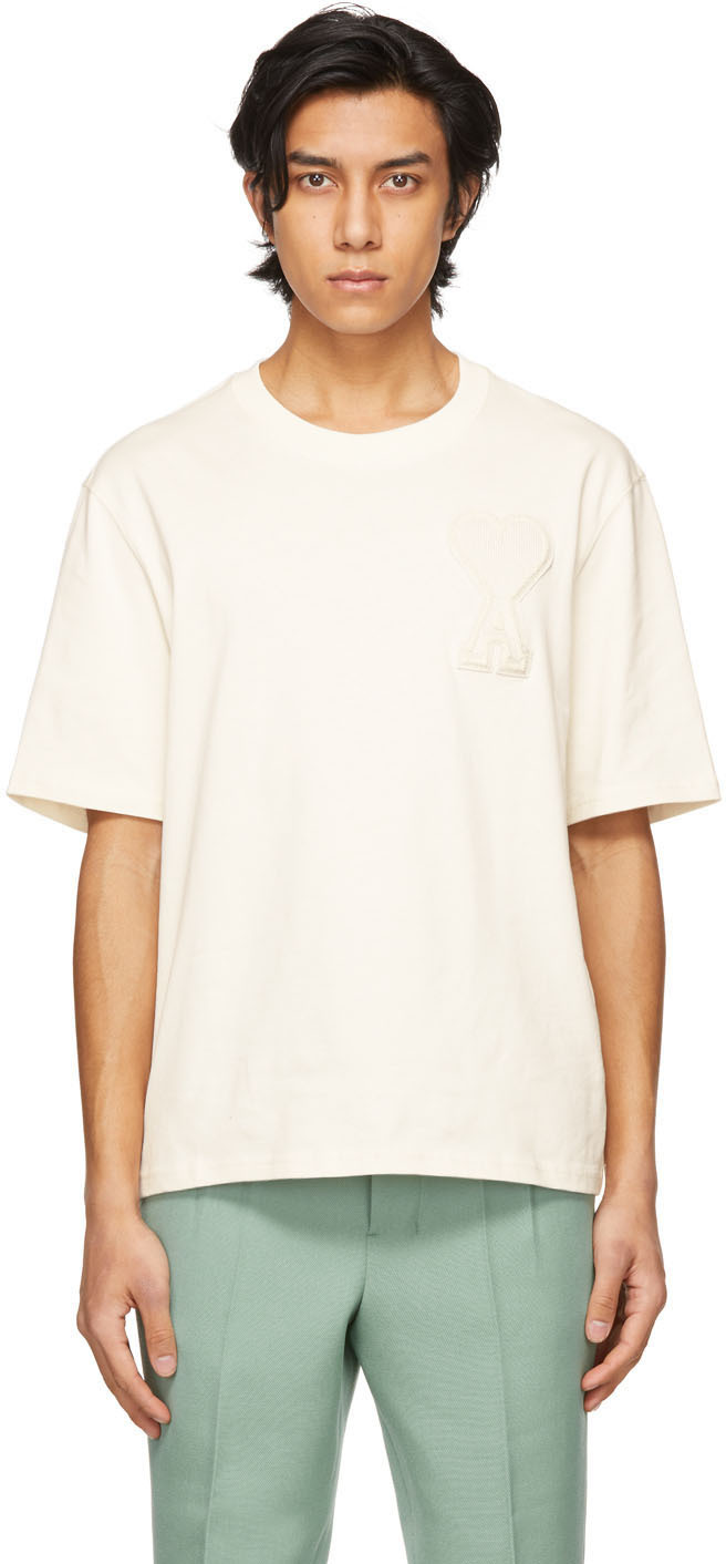 T-shirt Ami de cœur blanc en coton bio Ssense Homme Vêtements Tops & T-shirts T-shirts Manches courtes 