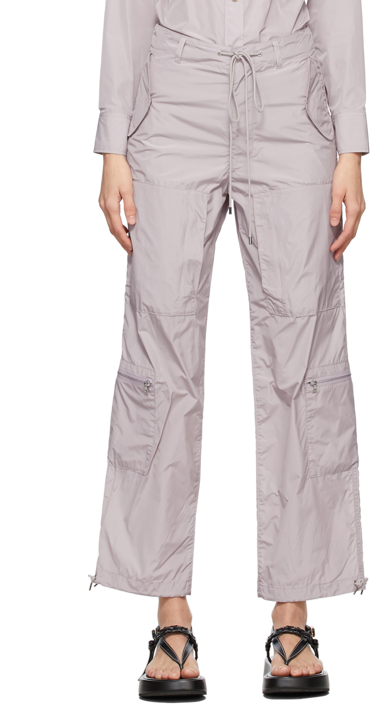 AURALEE: Purple High Count Fatigue Trousers | SSENSE