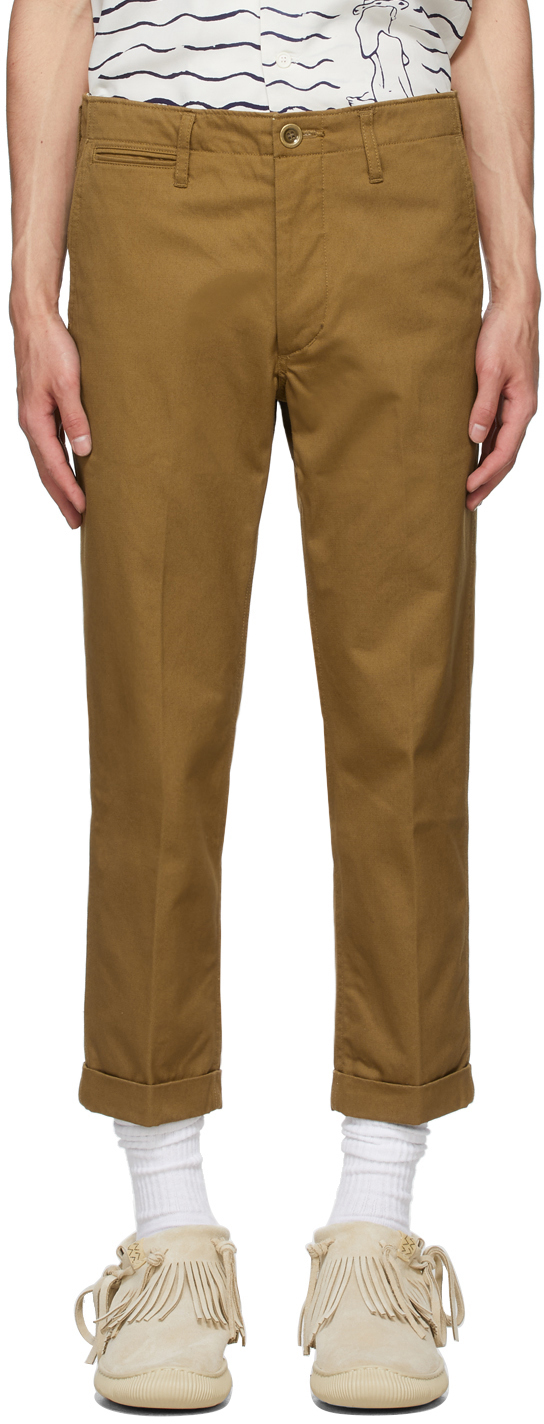 Visvim Brown High Water Chino Trousers | Smart Closet