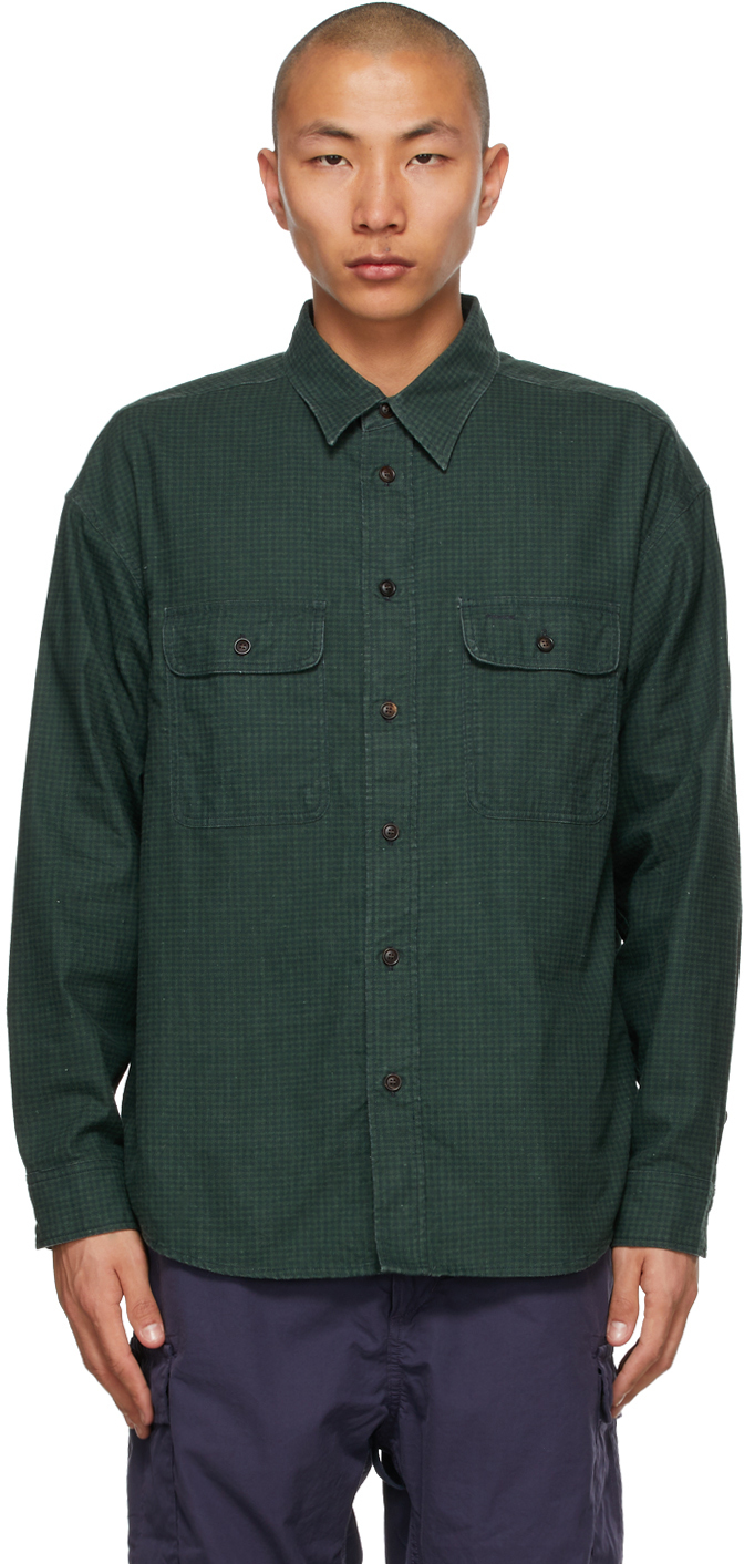 Green Check Lumber Khadi Shirt