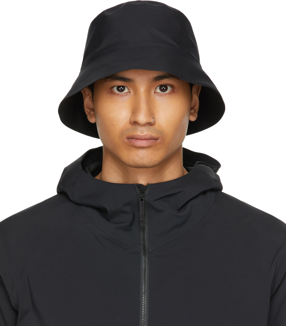 Veilance Waterproof Gore-tex Bucket Hat In Black | ModeSens