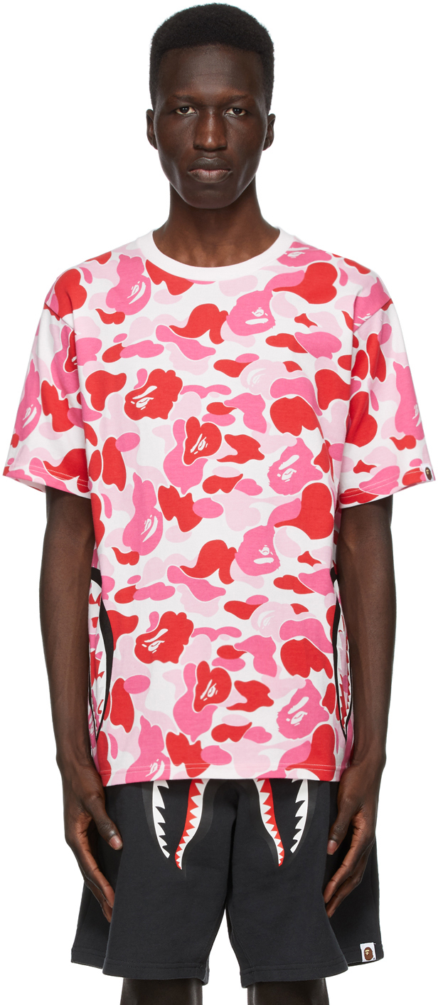 bape pink camo t shirt