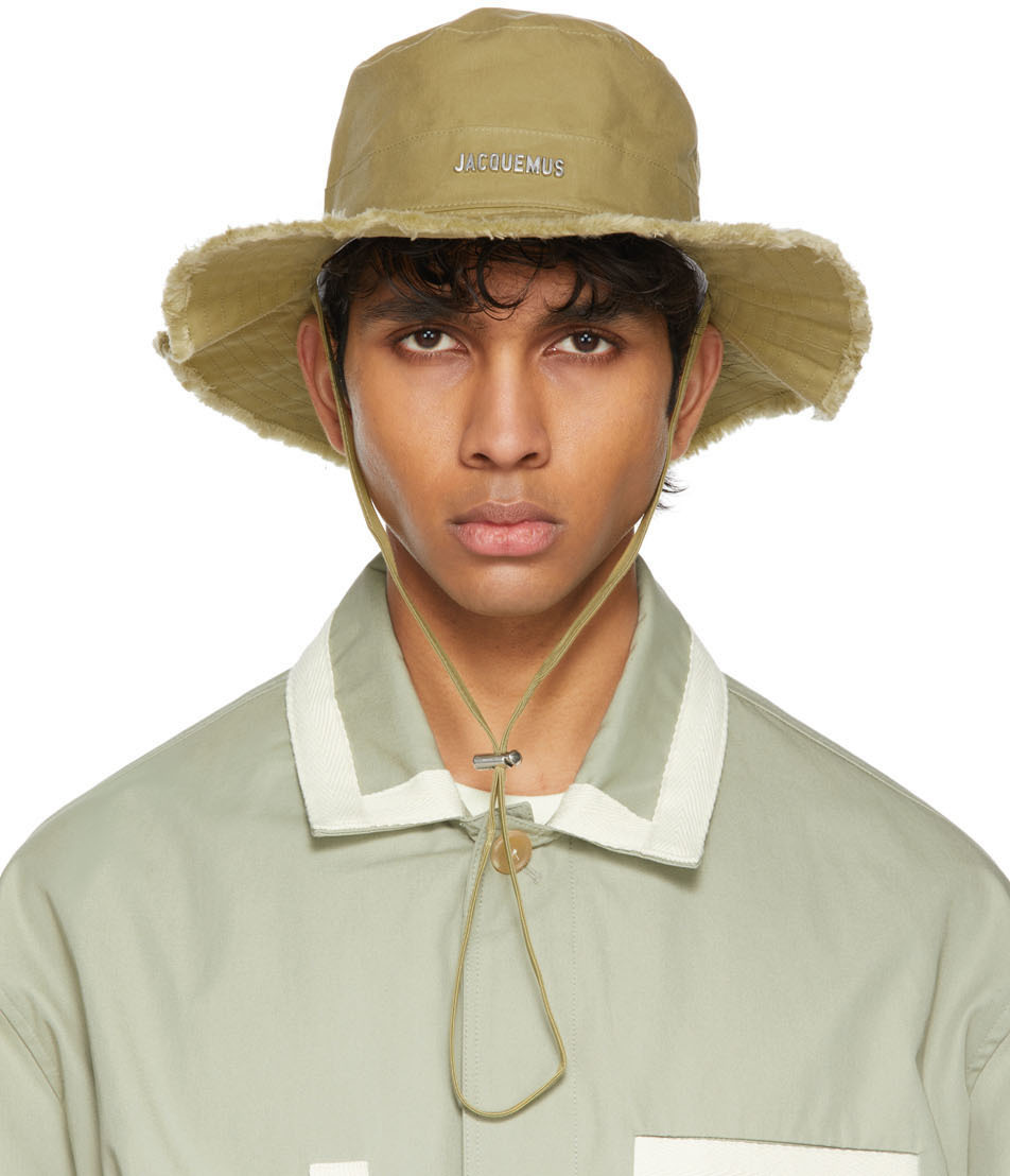 Jacquemus: Green 'Le Bob Artichaut' Hat | SSENSE Canada