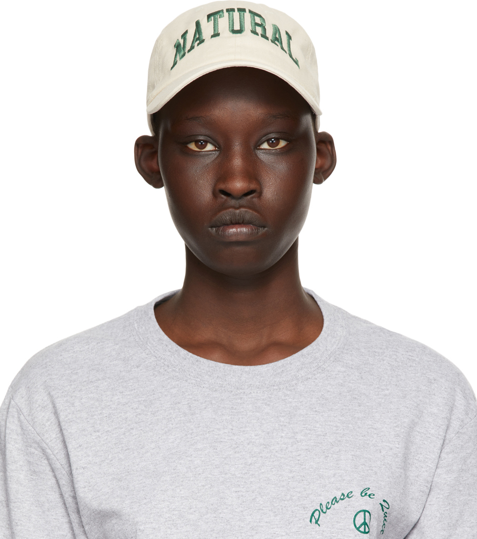 Museum Of Peace And Quiet Ssense Exclusive Off-white Natural Cap In Bone
