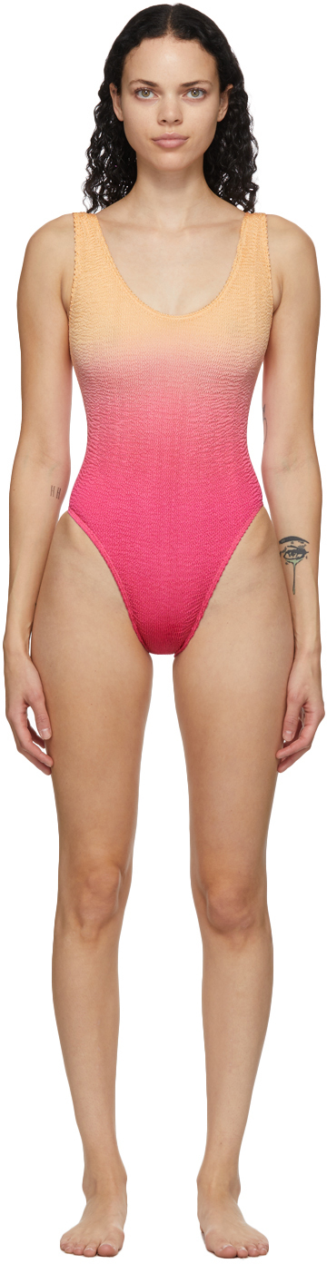 Bond-Eye Pink & Orange 'The Mara' One-Piece Swimsuit